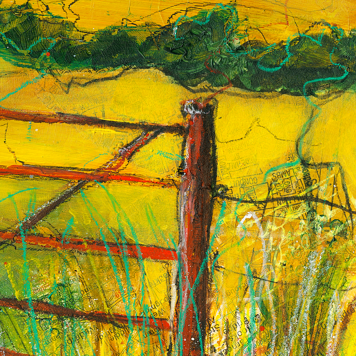 'Gated Field' [Original Painting]