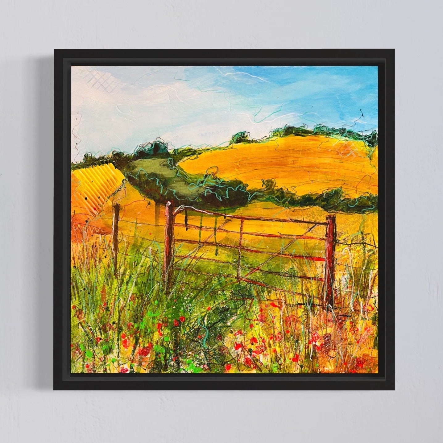 'Gated Field' [Original Painting]