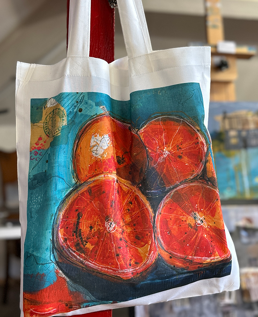 Lightweight Tote Bag - Blood Oranges