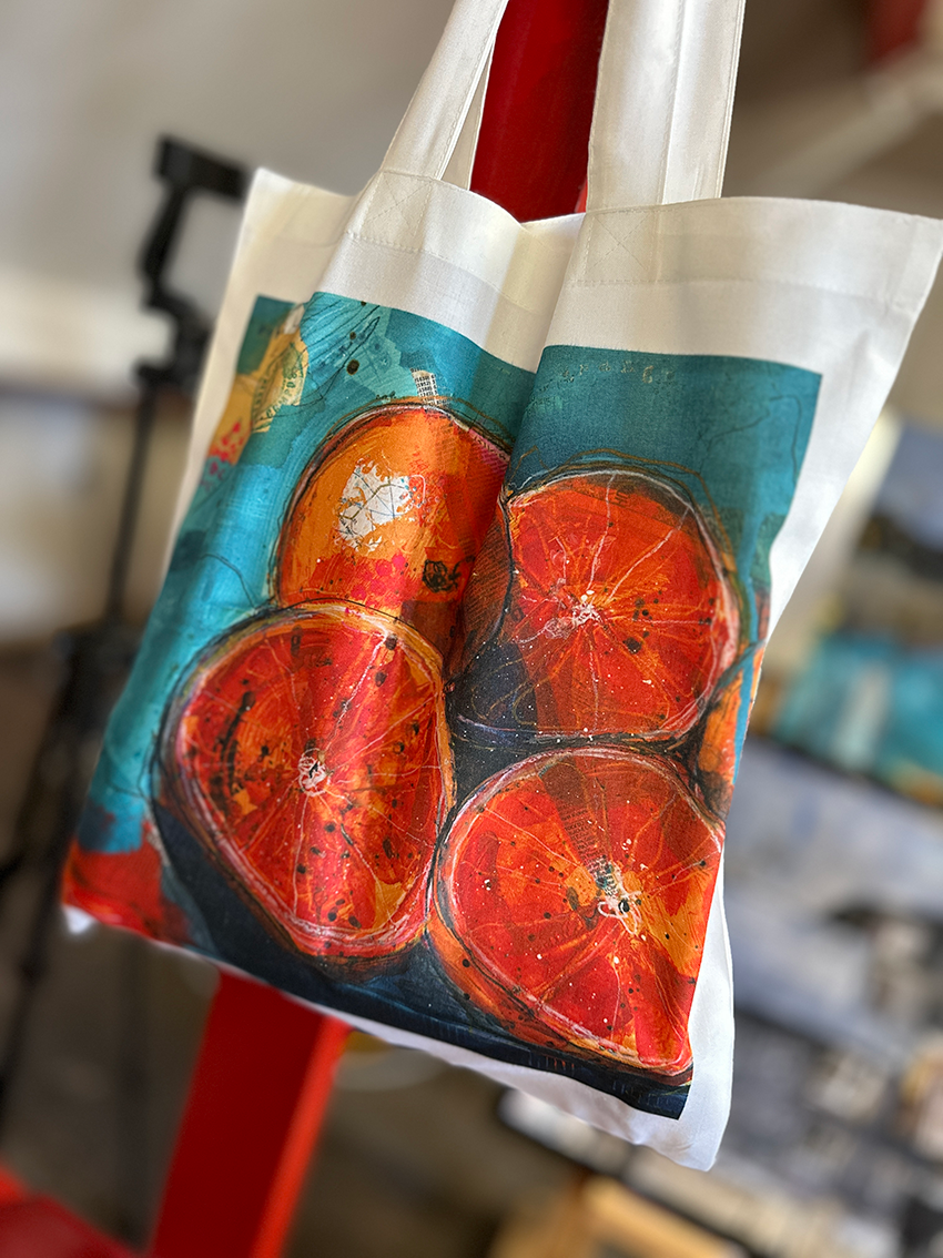 Lightweight Tote Bag - Blood Oranges