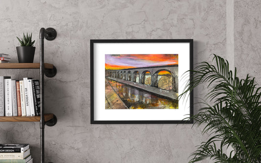 'Chirk Aqueduct at Dusk' [Giclee Print]