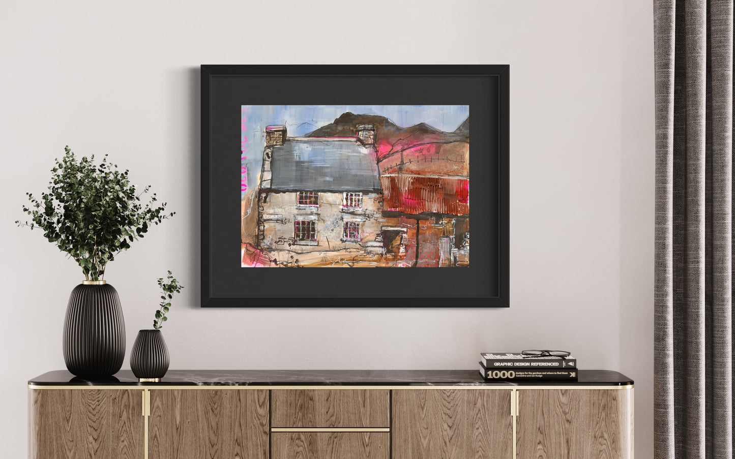 'Welsh Collage Pink' [Limited Edition Giclée Print]