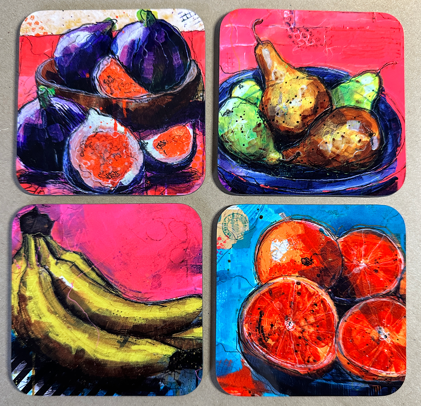 Still life art coasters
