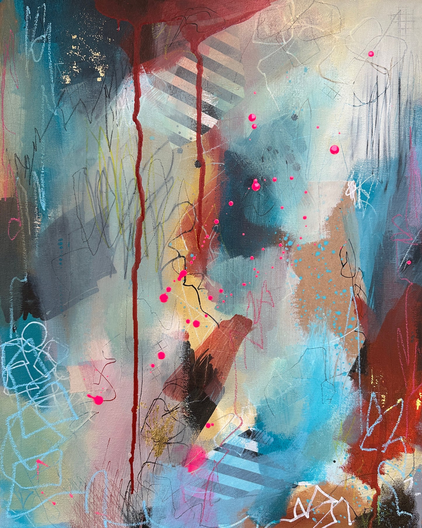 'Overcritical Courgette' [Original Painting]