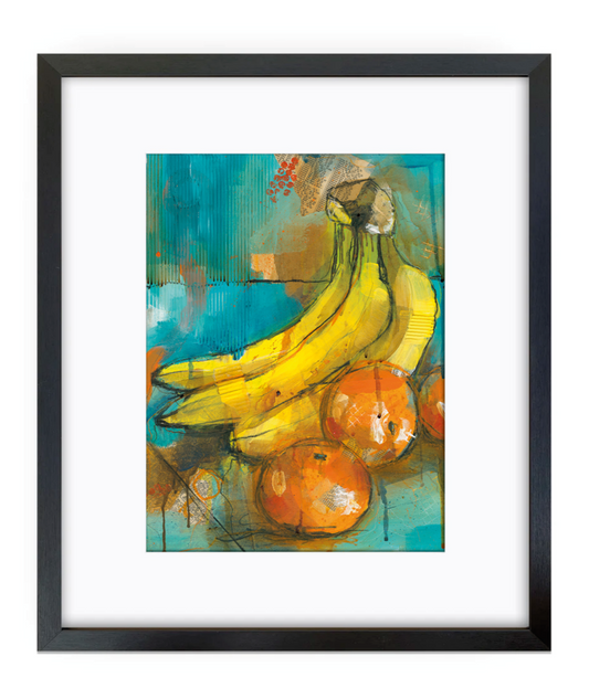 'Fruta - Oranges & Bananas' Framed Giclee Art Print