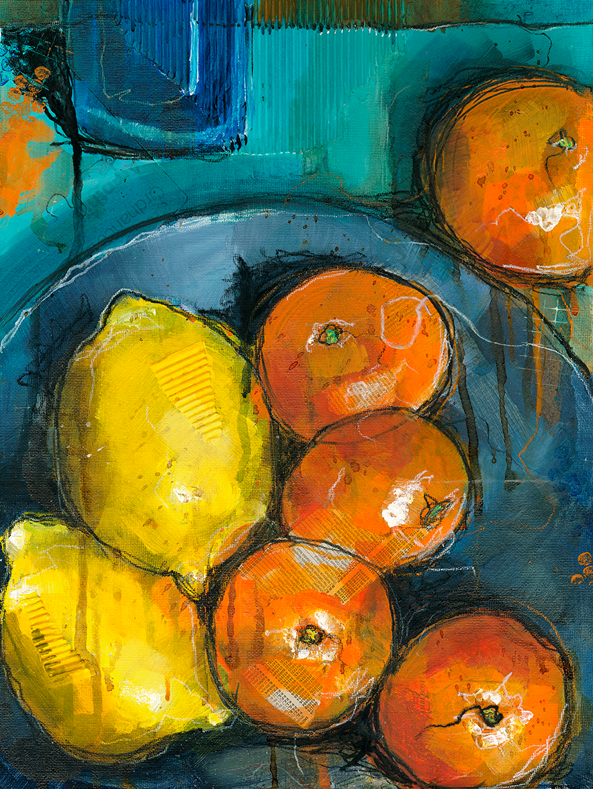 'Fruta: Oranges & Lemons' [Original Painting]
