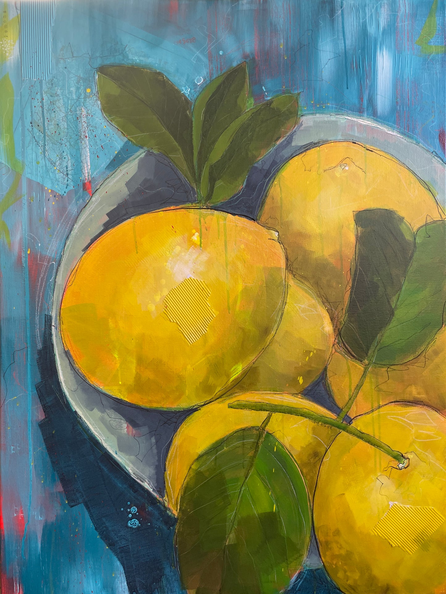 'Lemons' [Large Original Painting]